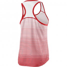 Женский топ Wilson Team Striped Tank (Red/White) для большого тенниса